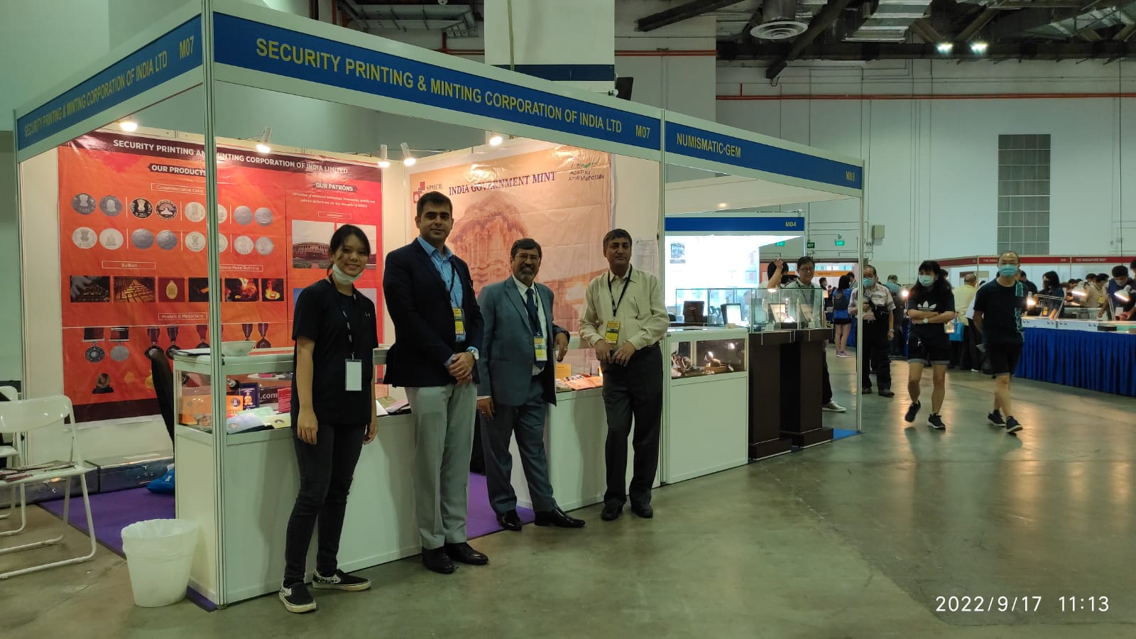 SPMCIL Participated in Singapore International Coin Fair 2022
