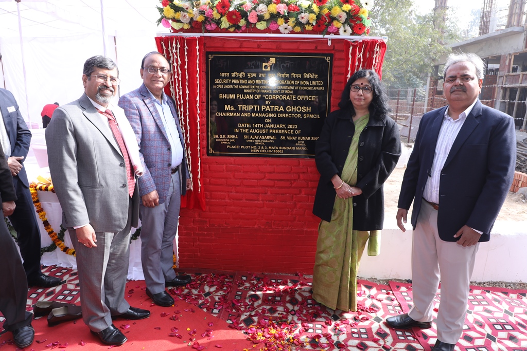 Bhumi Pujan of the Land allotted for construction of SPMCIL Corporate Office