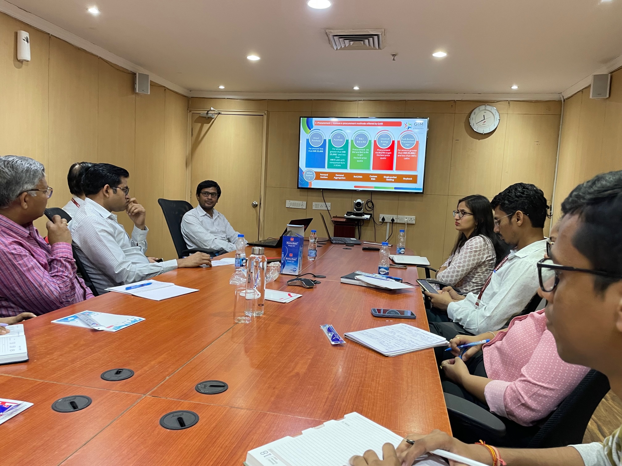 A 2 hour training workshop on GeM (Government E-Marketplace) Portal was facilitated in Corporate Office and IGM Noida.