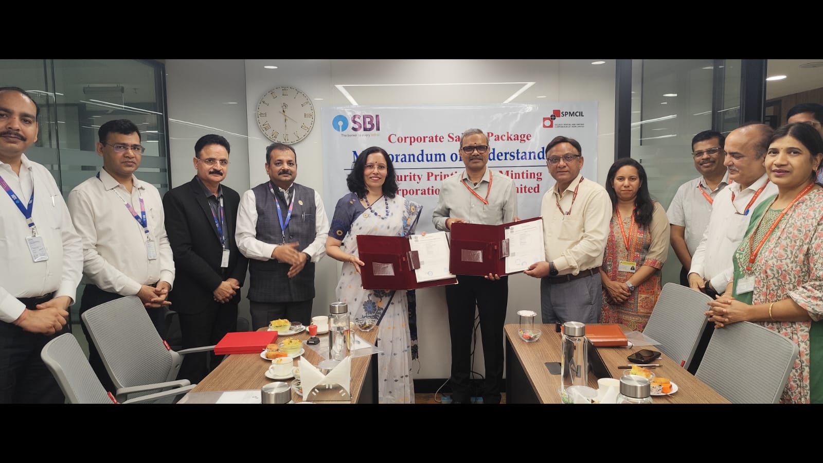 MoU signing between SBI and SPMCIL for Corporate Salary Package